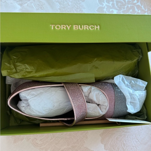 Tory Burch Pink and Gray Loafers - Picture 7 of 8